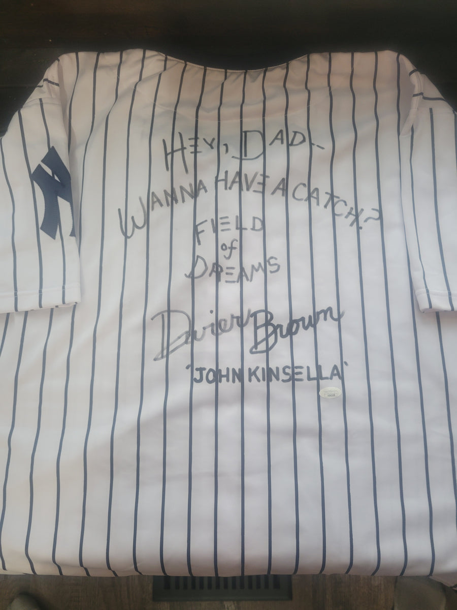 Dwier Brown Signed FIELD of DREAMS Authentic NWT NY Yankees Jersey JSA COA